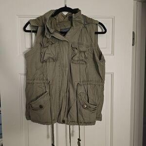 fashionomics Green Utility Vest Size L